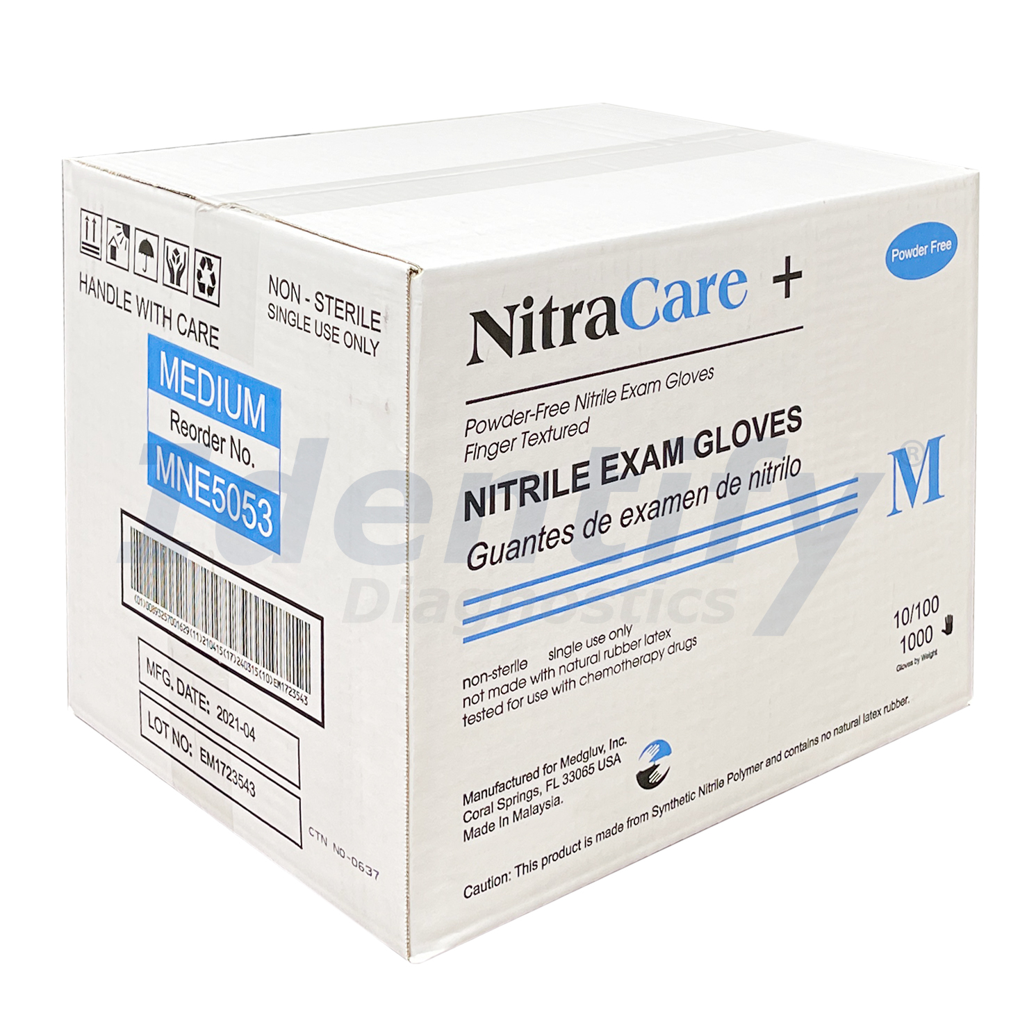 Purchase Exam Nitrile Gloves In Stock | Identify Diagnostics